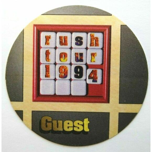 Rush Counterparts Backstage Pass Original 1994 Hard Rock Music Concert Tour Gray - Picture 1 of 2